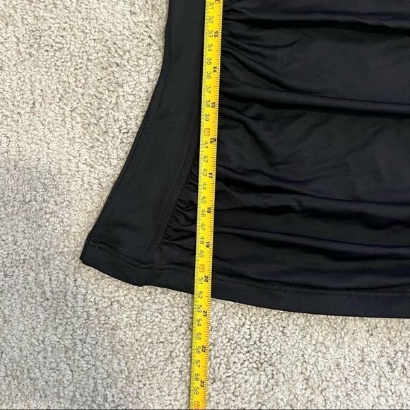 Seafolly Australia Goddess Twist Bandeaux Ruched  Tankini Bathing Suit Top Black - Picture 12 of 15